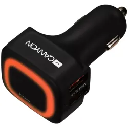Canyon CNE-CCA05B Autós töltő 4.8A (4x USB)