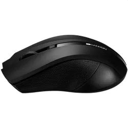 CANYON Vezeték Nélküli Egér, Optikai, 4 gombos, 1600dpi, 2db elemmel, fekete - CNE-CMSW05B
