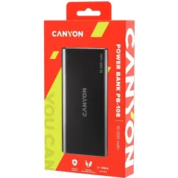 CANYON PB-108 Micro-USB/Lightning 10000mAh - fekete