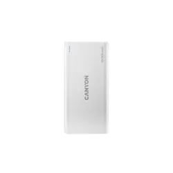 Canyon PB-108 10000mAh LiPo powerbank fehér (Lightning bemenet)
