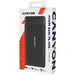 Canyon CNE-CPB109B 10000mAh Powerbank Black