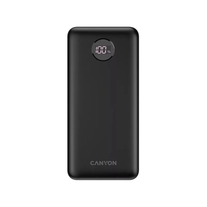 CANYON PB-2002 Power Bank 20000mAh PD/QC fekete CANYON PB-2002 Power Bank 20000mAh PD/QC fekete
