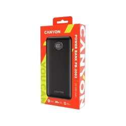 CANYON PB-2002 Power Bank 20000mAh PD/QC fekete