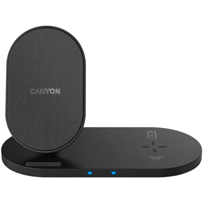 CANYON wireless charger WS-202 10W 2in1 Black CANYON wireless charger WS-202 10W 2in1 Black