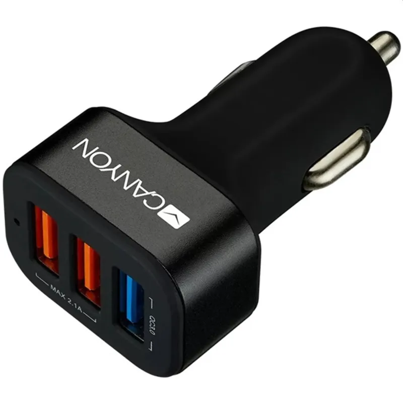 Canyon CNE-CCA07B univerzális autós töltő adapter (QC3.0) Canyon CNE-CCA07B univerzális autós töltő adapter (QC3.0)