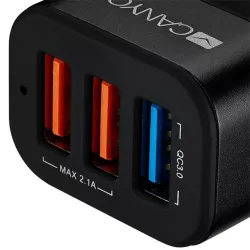 Canyon CNE-CCA07B univerzális autós töltő adapter (QC3.0)