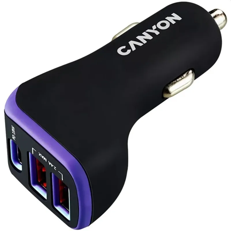 Canyon C-08 18W univerzális autós töltő adapter (USB-C PD) Canyon C-08 18W univerzális autós töltő adapter (USB-C PD)