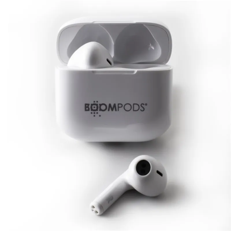 Boompods Compact Buds True Wireless Bluetooth fehér fülhallgató Boompods Compact Buds True Wireless Bluetooth fehér fülhallgató