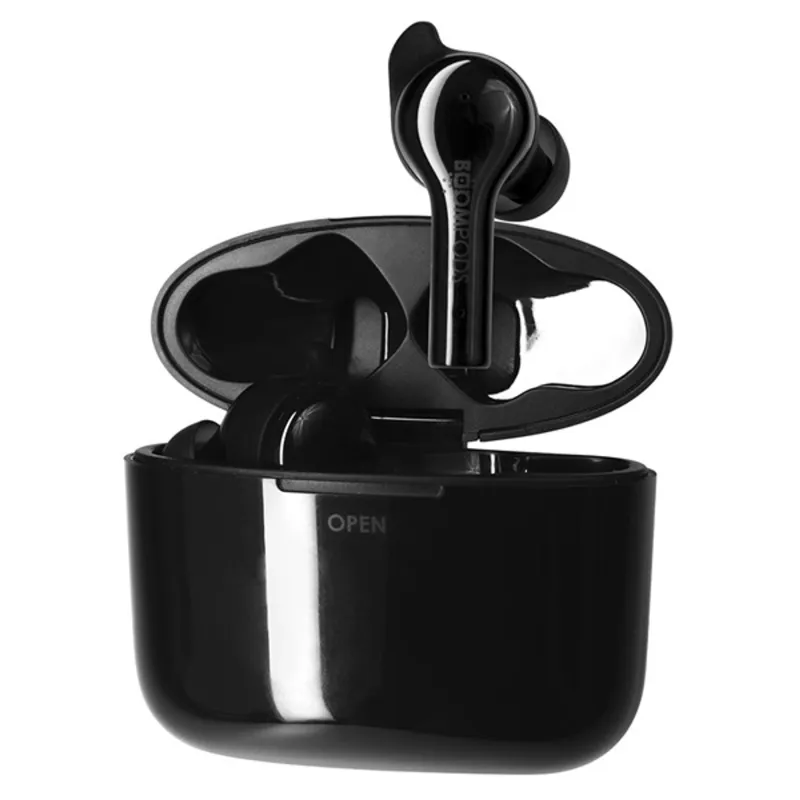 Boompods Bassline GO True Wireless Bluetooth fekete fülhallgató Boompods Bassline GO True Wireless Bluetooth fekete fülhallgató