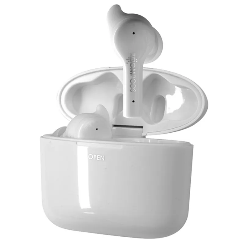 Boompods Bassline GO True Wireless Bluetooth fehér fülhallgató Boompods Bassline GO True Wireless Bluetooth fehér fülhallgató