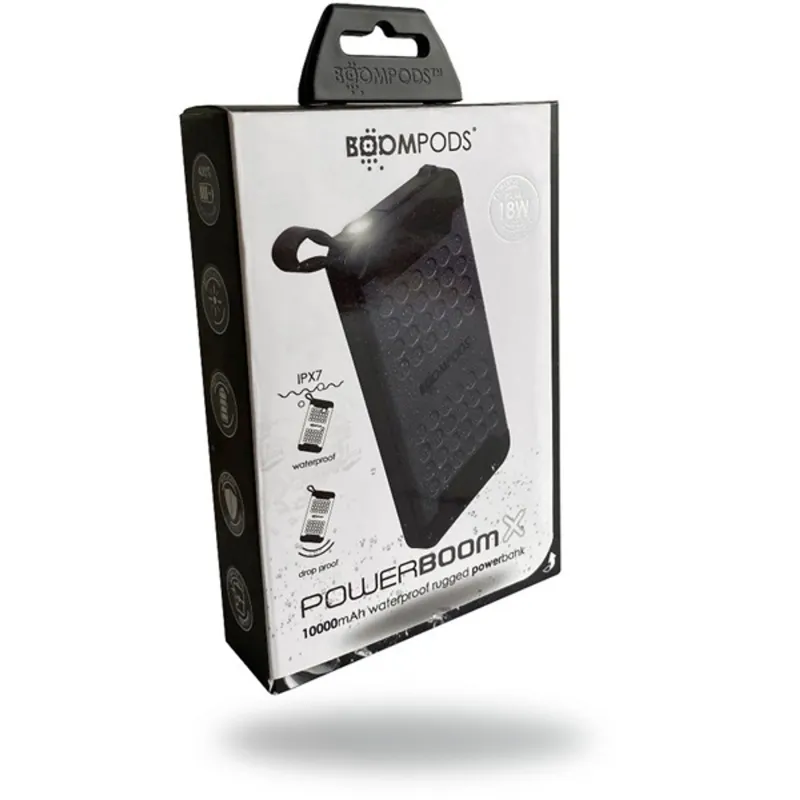 Boompods Powerboom X Waterproof szürke 10 000 mAh vízálló powerbank Boompods Powerboom X Waterproof szürke 10 000 mAh vízálló powerbank