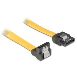 DELOCK Cable SATA down/straight metal yellow 50cm (82479)