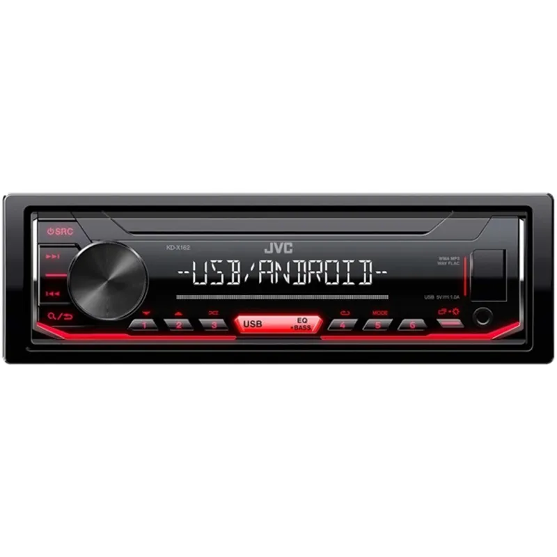 JVC KD-X162 mechanika nélküli autórádió USB bemenettel JVC KD-X162 mechanika nélküli autórádió USB bemenettel