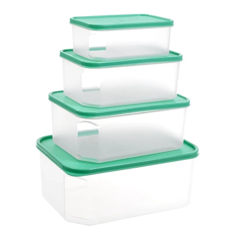 TOO KT-144 4 db-os téglalap ételtároló doboz szett 800ml+1.800ml+2.800ml+4.800ml TOO KT-144 4 db-os téglalap ételtároló doboz szett 800ml+1.800ml+2.800ml+4.800ml