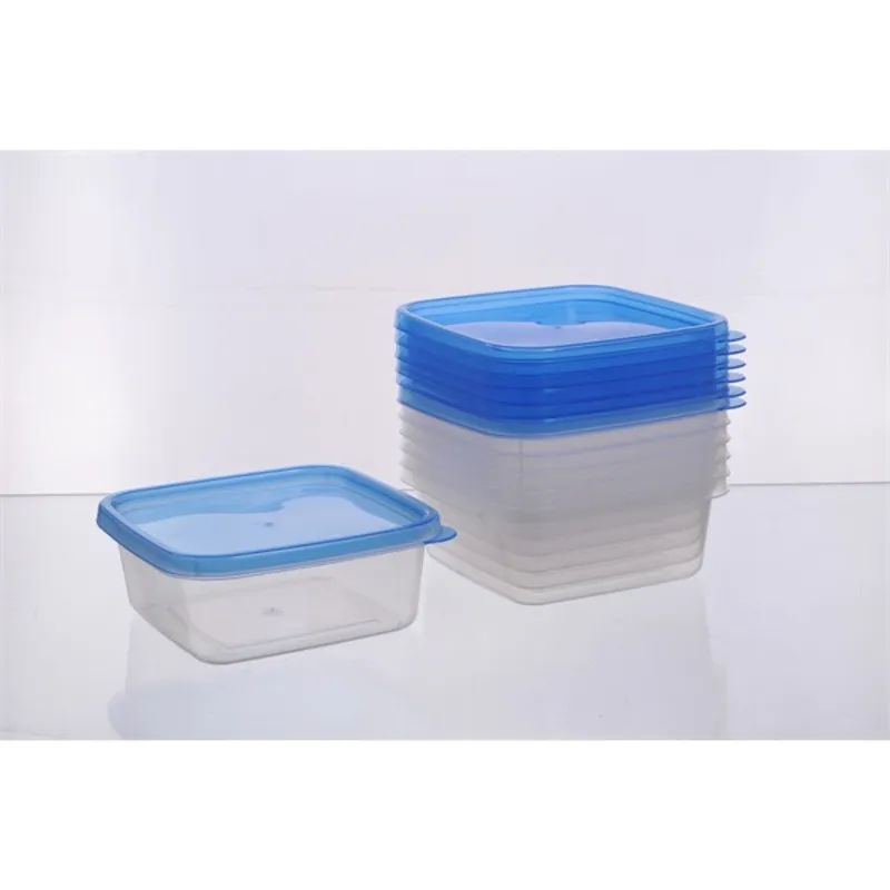 TOO KT-151 7db-os négyzetes 600ml-es ételtároló doboz szett TOO KT-151 7db-os négyzetes 600ml-es ételtároló doboz szett