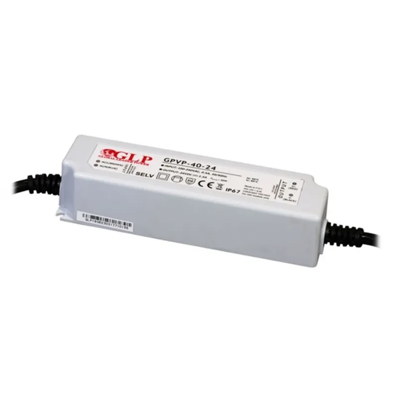 GLP GPVP-40-24 40W 24V 1.7A IP67 LED tápegység GLP GPVP-40-24 40W 24V 1.7A IP67 LED tápegység