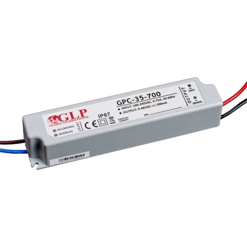 GLP GPCP-35-700 33.6W 24~48V 700mA IP67 LED tápegység GLP GPCP-35-700 33.6W 24~48V 700mA IP67 LED tápegység