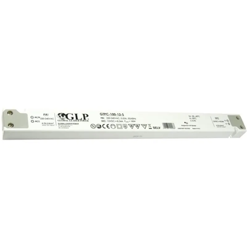 GLP GTPC-100-12-S 12V/8.3A 100W IP20 LED tápegység GLP GTPC-100-12-S 12V/8.3A 100W IP20 LED tápegység