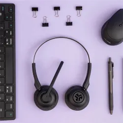 JLab Go Work Pop On-Ear Bluetooth Headset Black