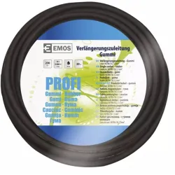 Emos P01820 hosszabbító gumikábellel IP44 3x1.5mm 20m fekete
