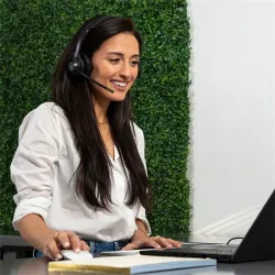 JLAB GO Work Bluetooth headset fekete (IEUHBGOWORKRBLK4)