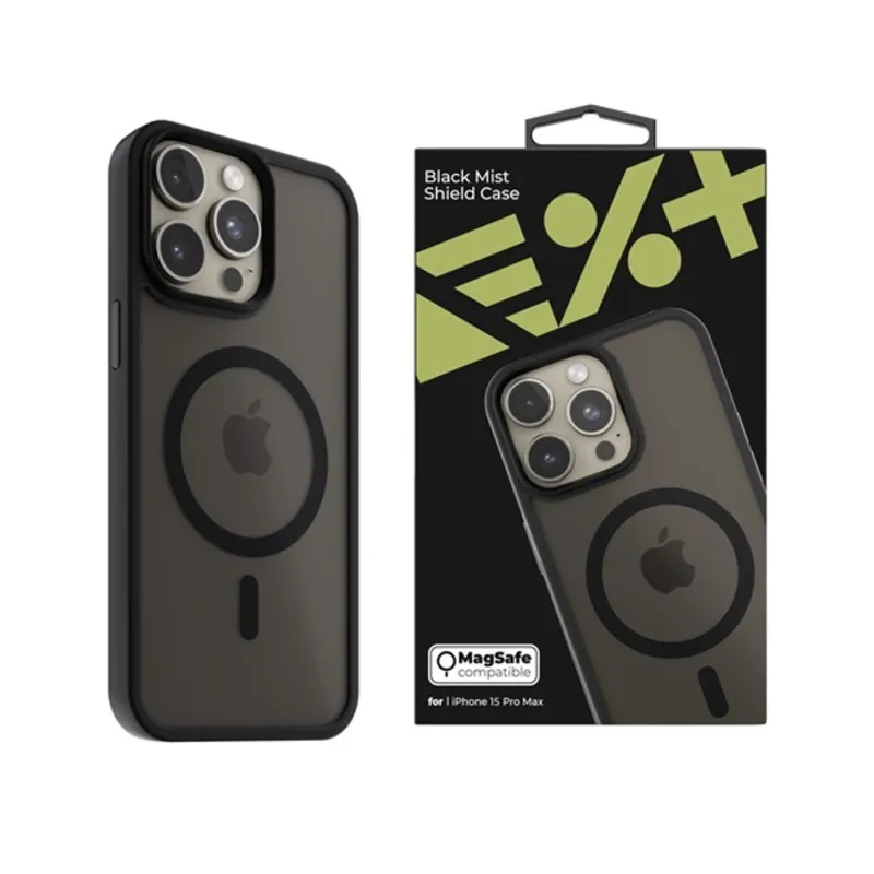 NextOne IPH-15PROMAX-MAGSF-MISTCASE-BLK iPhone 15 Pro Max fekete szilikon MagSafe hátlap NextOne IPH-15PROMAX-MAGSF-MISTCASE-BLK iPhone 15 Pro Max fekete szilikon MagSafe hátlap