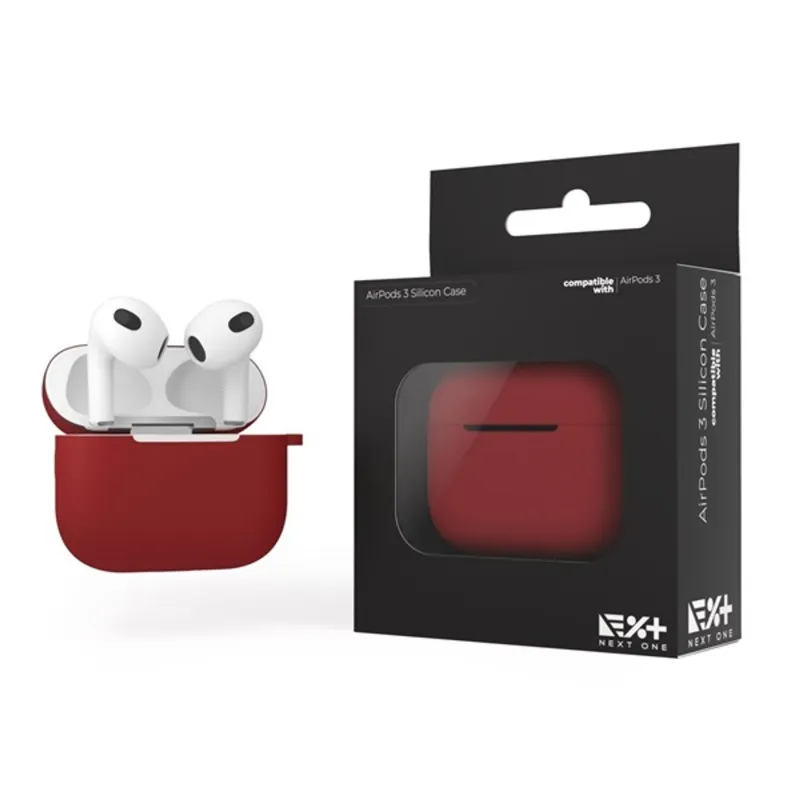 NextOne AP3-SIL-RED AirPods 3 piros szilikon védőtok NextOne AP3-SIL-RED AirPods 3 piros szilikon védőtok