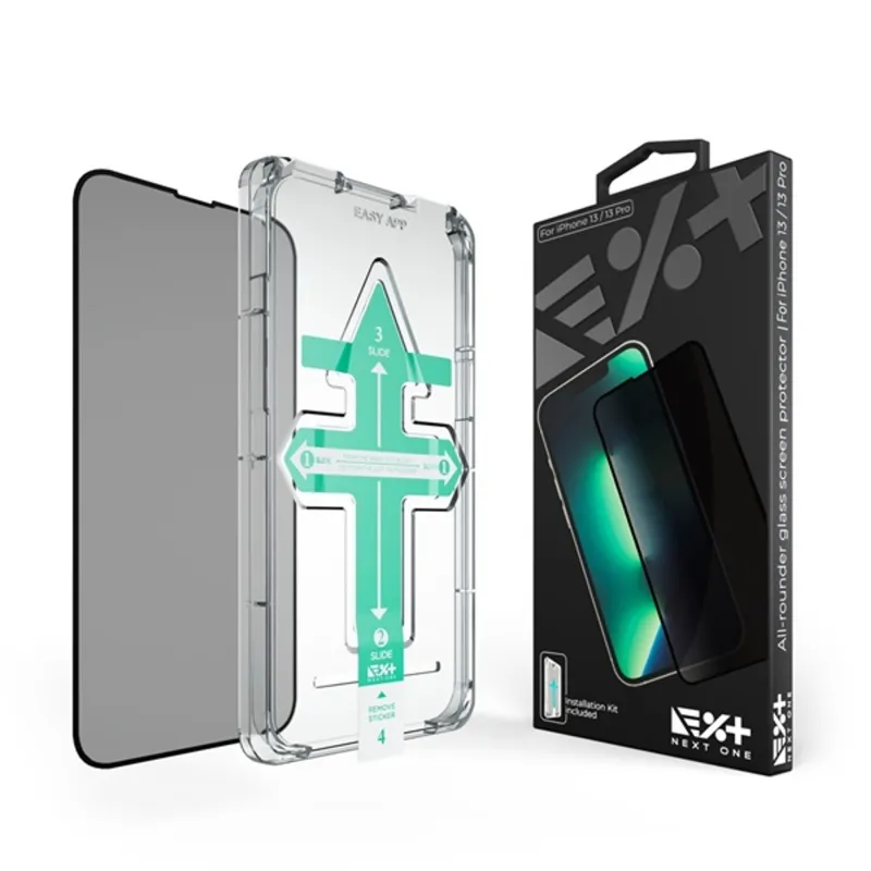 NextOne IPH-13-PRV iPhone 13/13 Pro All-Rounder Privacy kijezővédő üvegfólia NextOne IPH-13-PRV iPhone 13/13 Pro All-Rounder Privacy kijezővédő üvegfólia