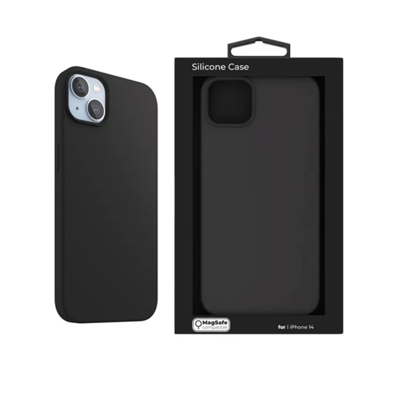NextOne IPH-14-MAGCASE-BLACK iPhone 14 fekete szilikon MagSafe hátlap NextOne IPH-14-MAGCASE-BLACK iPhone 14 fekete szilikon MagSafe hátlap