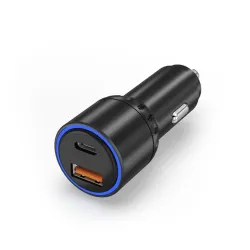 NextOne 63W-CAR-CHR-DUAL 63W fekete dual autós töltő