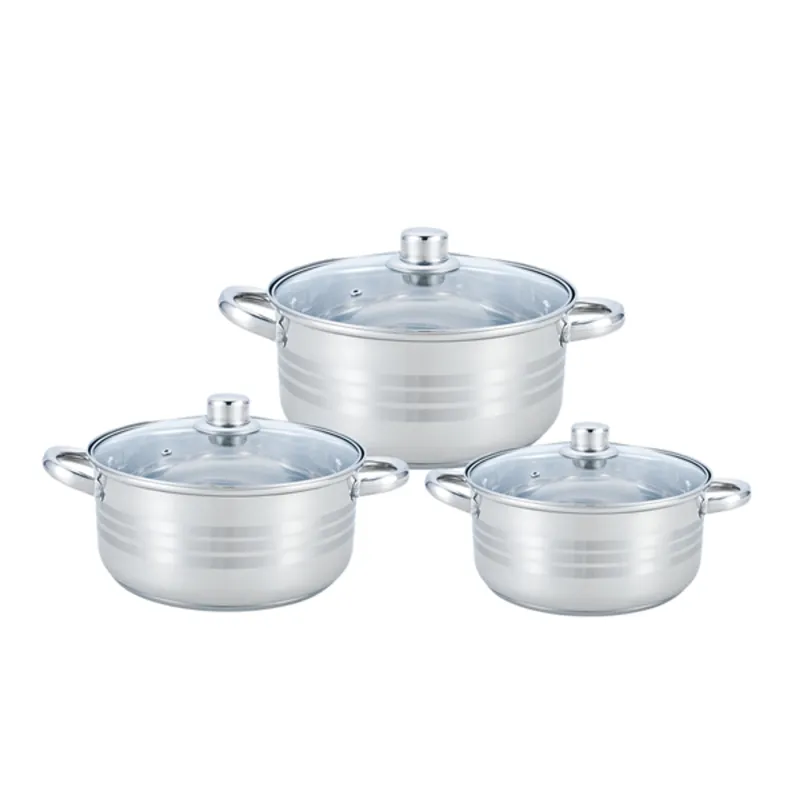 TOO KT-223 2L, 2.5L, 3L-es fedővel konyhai edénykészlet TOO KT-223 2L, 2.5L, 3L-es fedővel konyhai edénykészlet