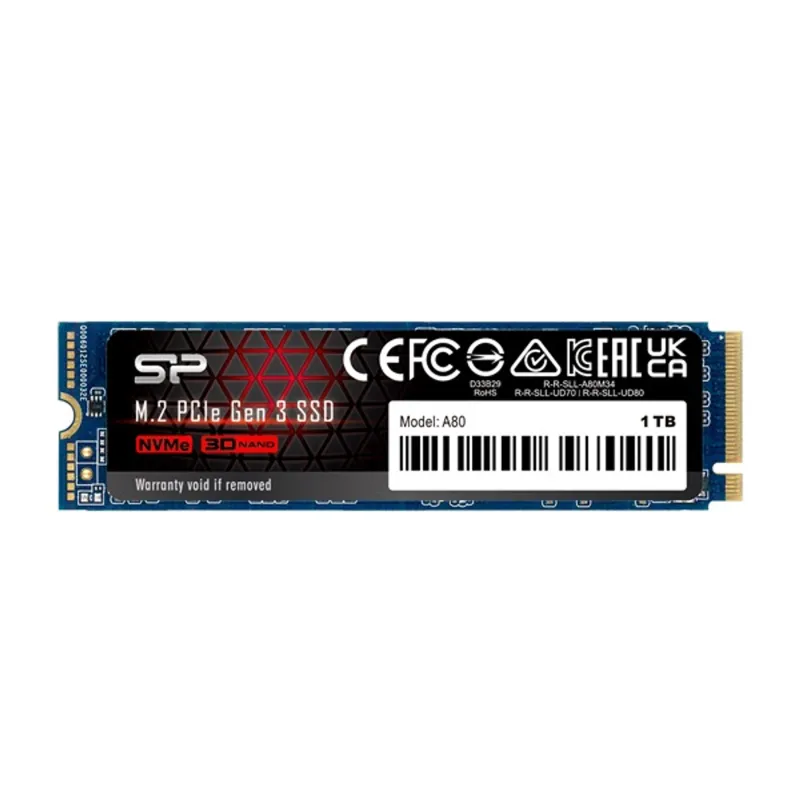 Silicon Power SSD 1TB Ace A80 M.2 NVMe 2280 - SP001TBP34A80M28 Silicon Power SSD 1TB Ace A80 M.2 NVMe 2280 - SP001TBP34A80M28