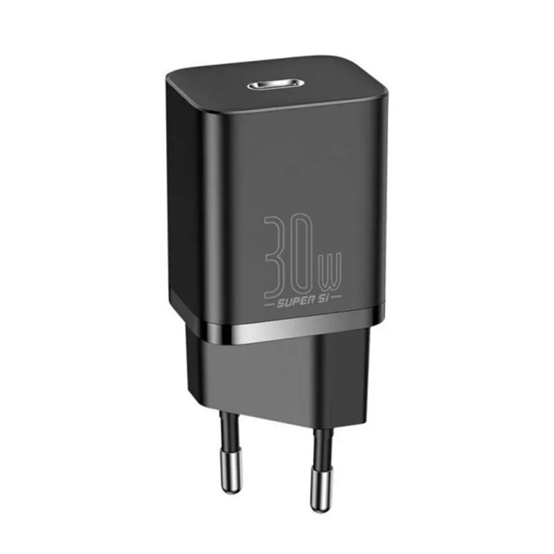 Baseus CCSUP-J01 Super Si 1C 30W fekete gyorstöltő Baseus CCSUP-J01 Super Si 1C 30W fekete gyorstöltő