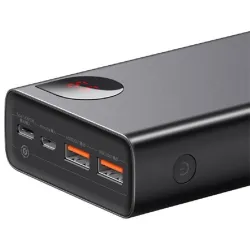 Baseus Adaman Metal 20000mAh PD QC 3.0 65W, 2xUSB + USB-C + micro USB Powerbank fekete (PPIMDA-D01)