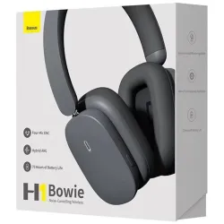 Baseus Bowie H1 Bluetooth fejhallgató szürke (NGTW230213)