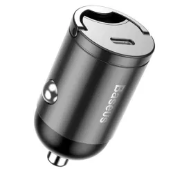 Baseus Tiny Star USB-C mini autós töltő 30W szürke (VCHX-B0G)