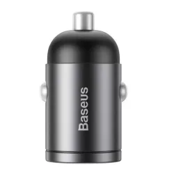 Baseus Tiny Star USB-C mini autós töltő 30W szürke (VCHX-B0G)