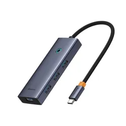Baseus UltraJoy 5 az 1-ben Hub (1xHDMI4K@30Hz + 4xUSB 3.0) szürke