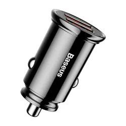 Baseus Circular autós töltő 2xUSB QC3.0 5A 30W fekete (CCALL-YD01)