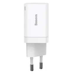Baseus Super Si Pro gyorstöltő USB + USB-C 30W fehér (CCSUPP-E02)