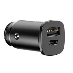 Baseus Square autós töltő PPS QC4.0 / PD3.0 5A 30W, fekete (CCALL-AS01)
