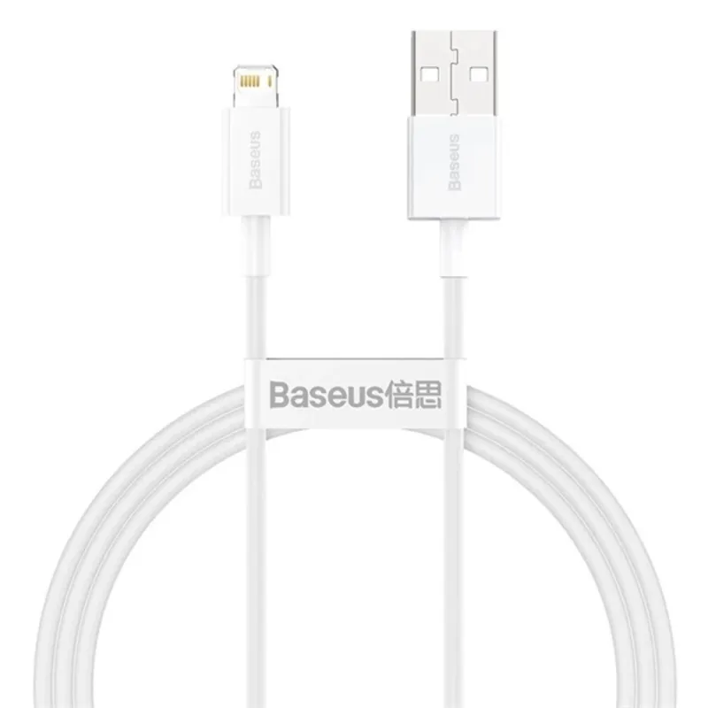 Baseus Superior USB - Lightning 2.4A 1 m Fehér Baseus Superior USB - Lightning 2.4A 1 m Fehér