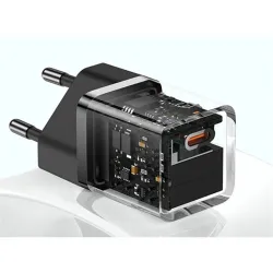 Baseus GaN5 Mini USB-C hálózati töltő 30W fekete (CCGN070401)