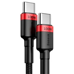 Baseus Cafule Type-C/Type-C 100W Cable 2m Black/Red