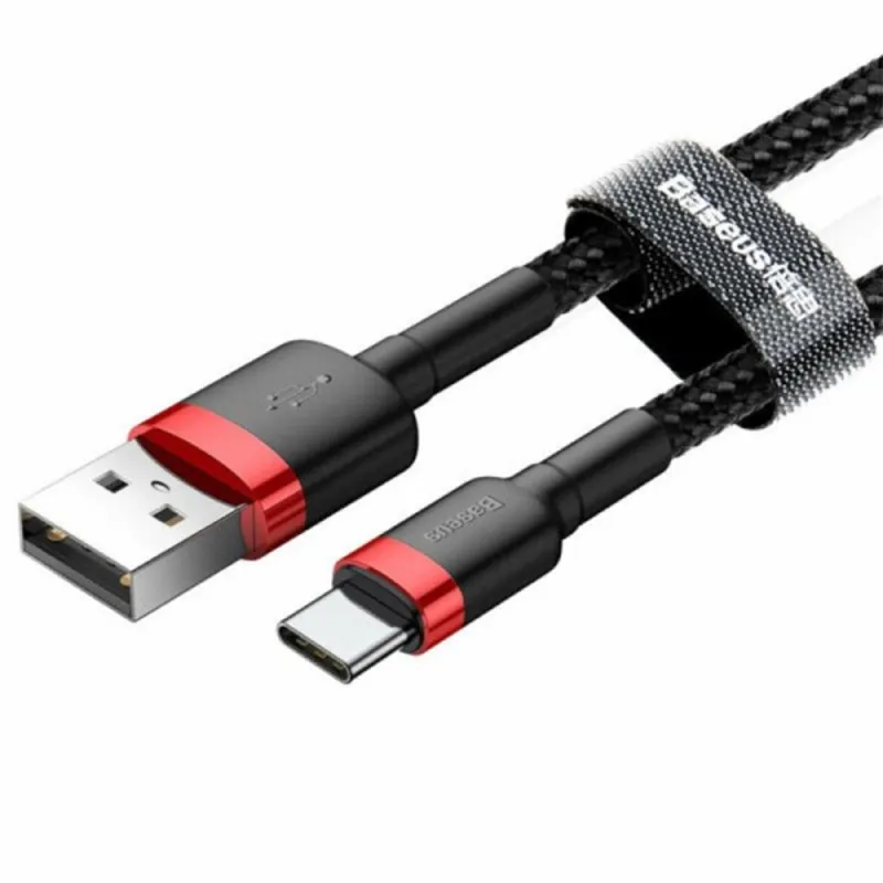 Baseus CATKLF-A91 Cafule 3A USB-USB-C kábel 0,5m Black Baseus CATKLF-A91 Cafule 3A USB-USB-C kábel 0,5m Black