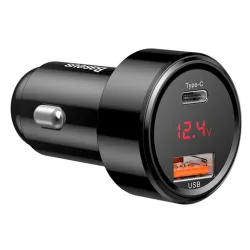 Baseus Magic autós töltő USB-A + USB-C QC 4.0 PD 45W fekete (CCMLC20C-01)