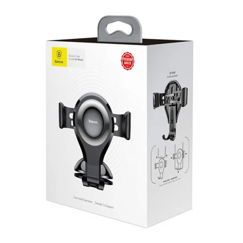Baseus Osculum Gravity 6,3-8,5" Car Mount Black Baseus Osculum Gravity 6,3-8,5" Car Mount Black