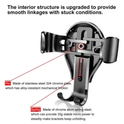 Baseus Osculum Gravity 6,3-8,5" Car Mount Black