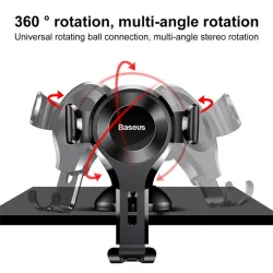 Baseus Osculum Gravity 6,3-8,5" Car Mount Black