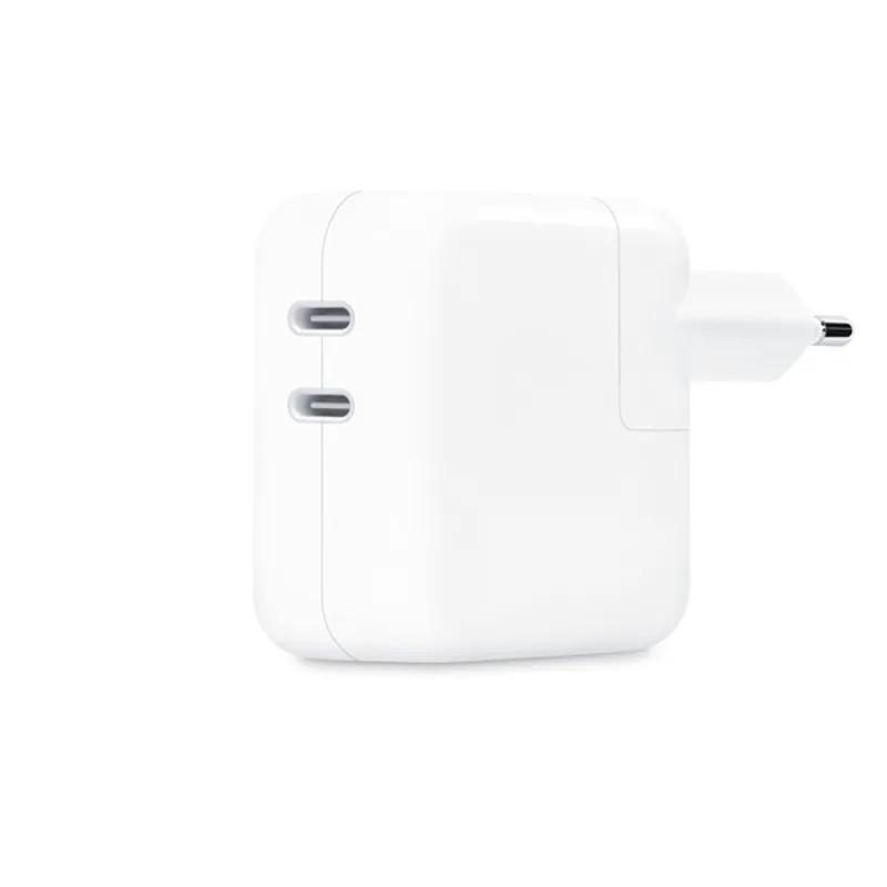 Apple Dual USB-C 35W univerzális hálózati töltő adapter fehér Apple Dual USB-C 35W univerzális hálózati töltő adapter fehér